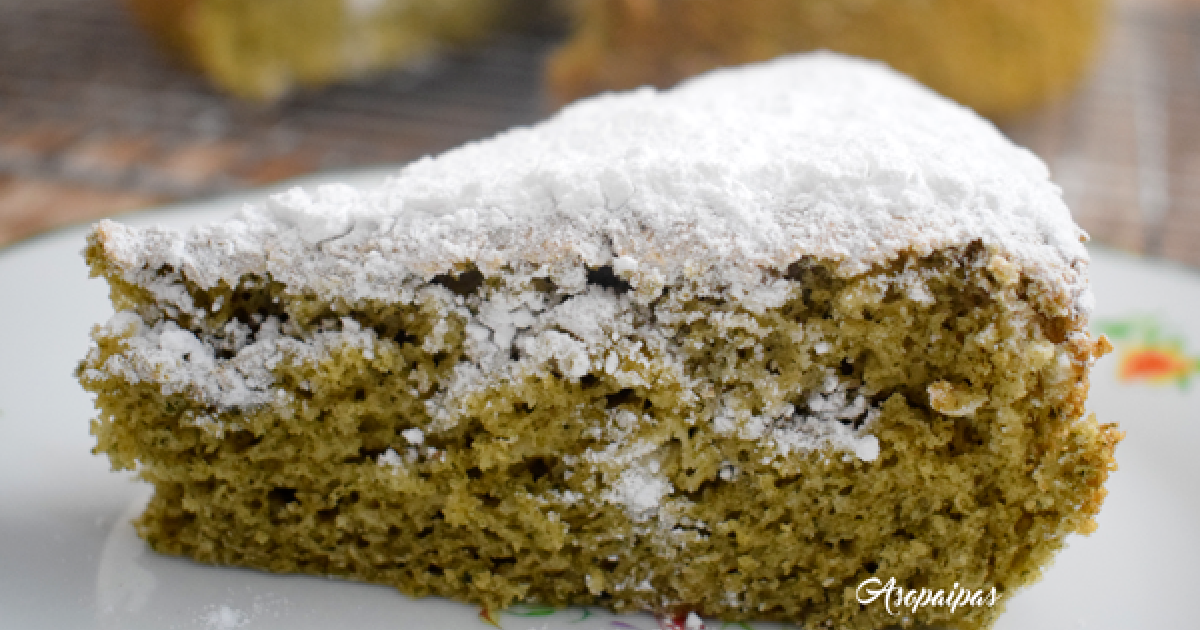 Bizcocho genovés con té matcha. vídeo receta | Postres Fáciles y Ricos