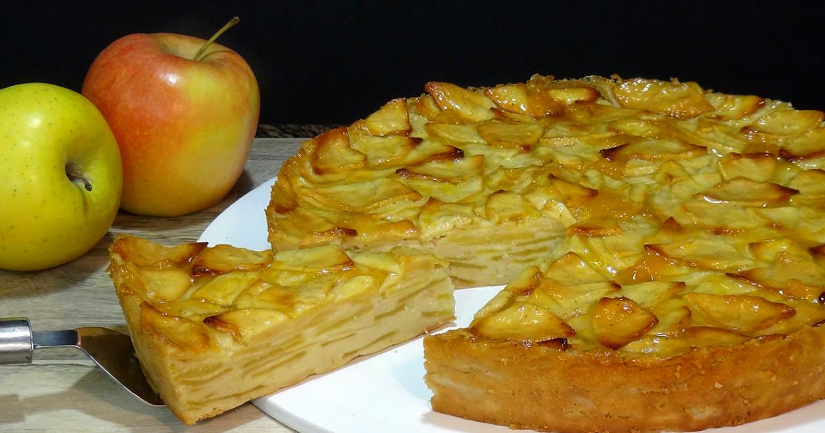 Tarta de manzana a capas, receta fácil y deliciosa | Postres Fáciles y